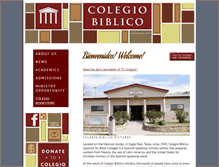 Tablet Screenshot of colegiobiblico.net